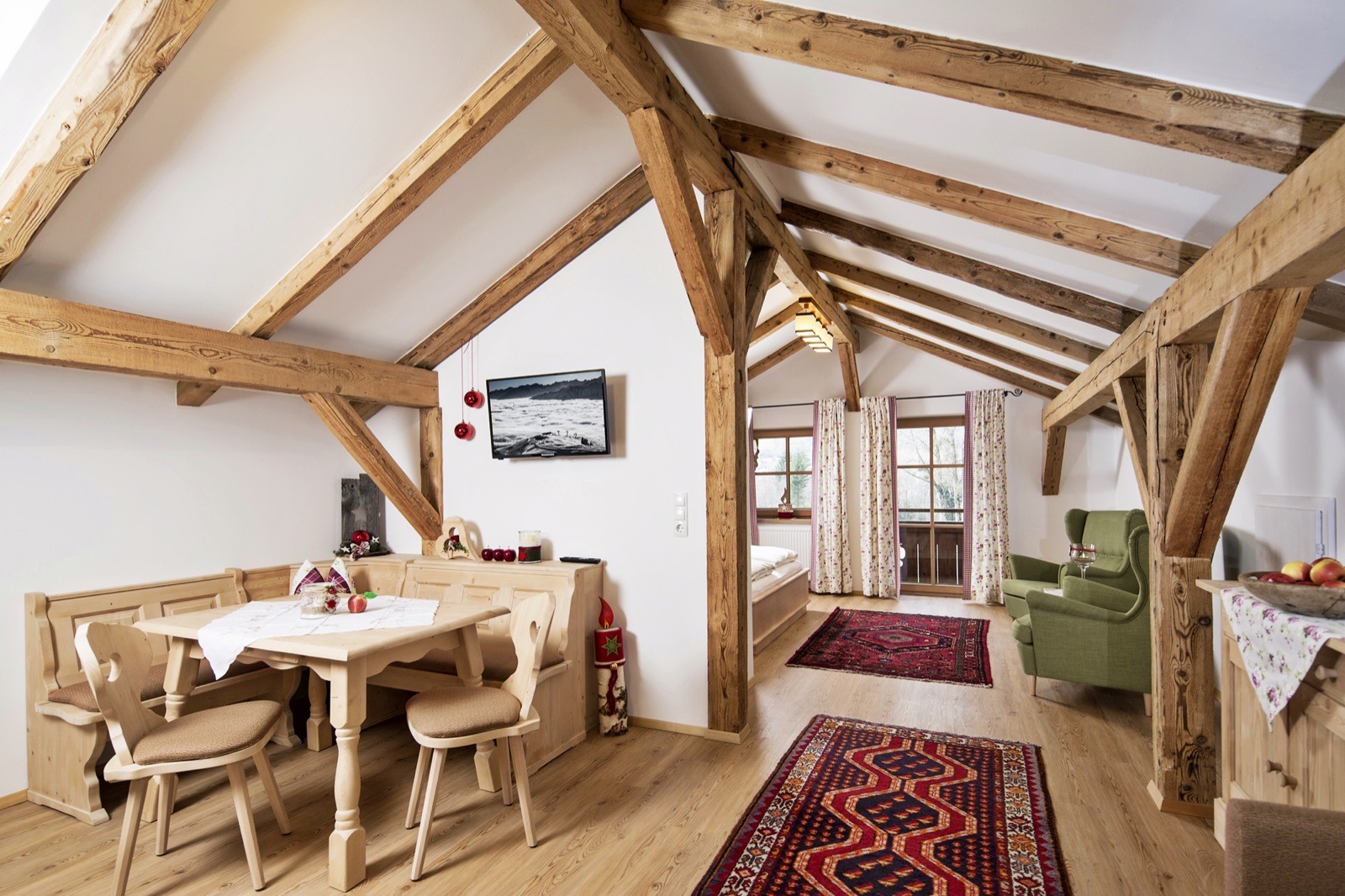 Kueche der Ferienwohnung Kornkammer